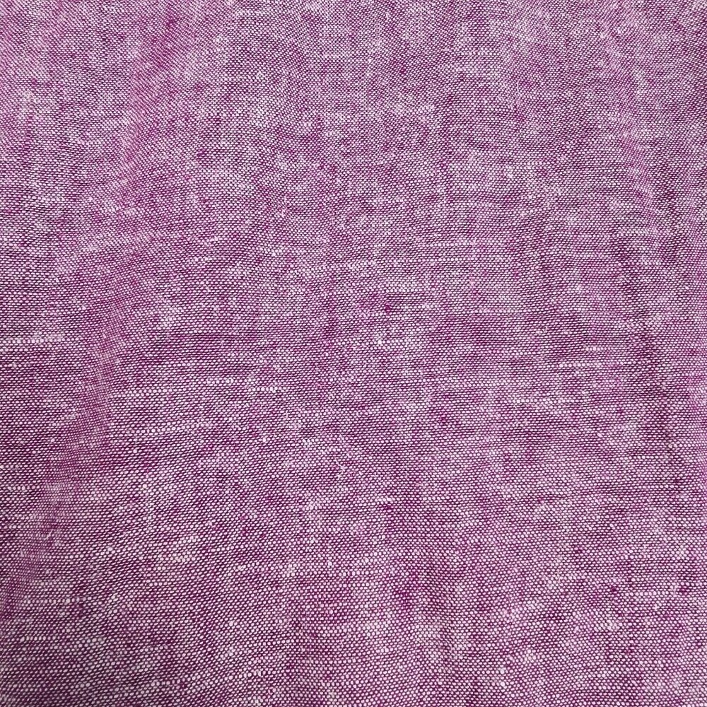Woman Within Linen Blend Pants Womens Size 22 PETITE Purple Plus Pull On Summer - Picture 5 of 12